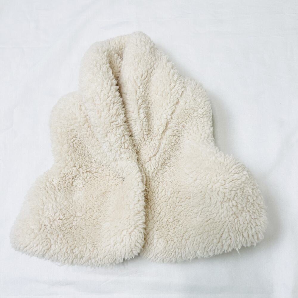 Jessica Simpson Baby Girl 3/6 Month White Furr Vest Button Winter Vest